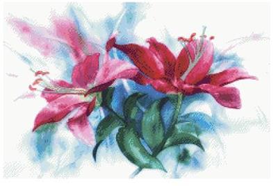 (image for) Watercolor Lilies